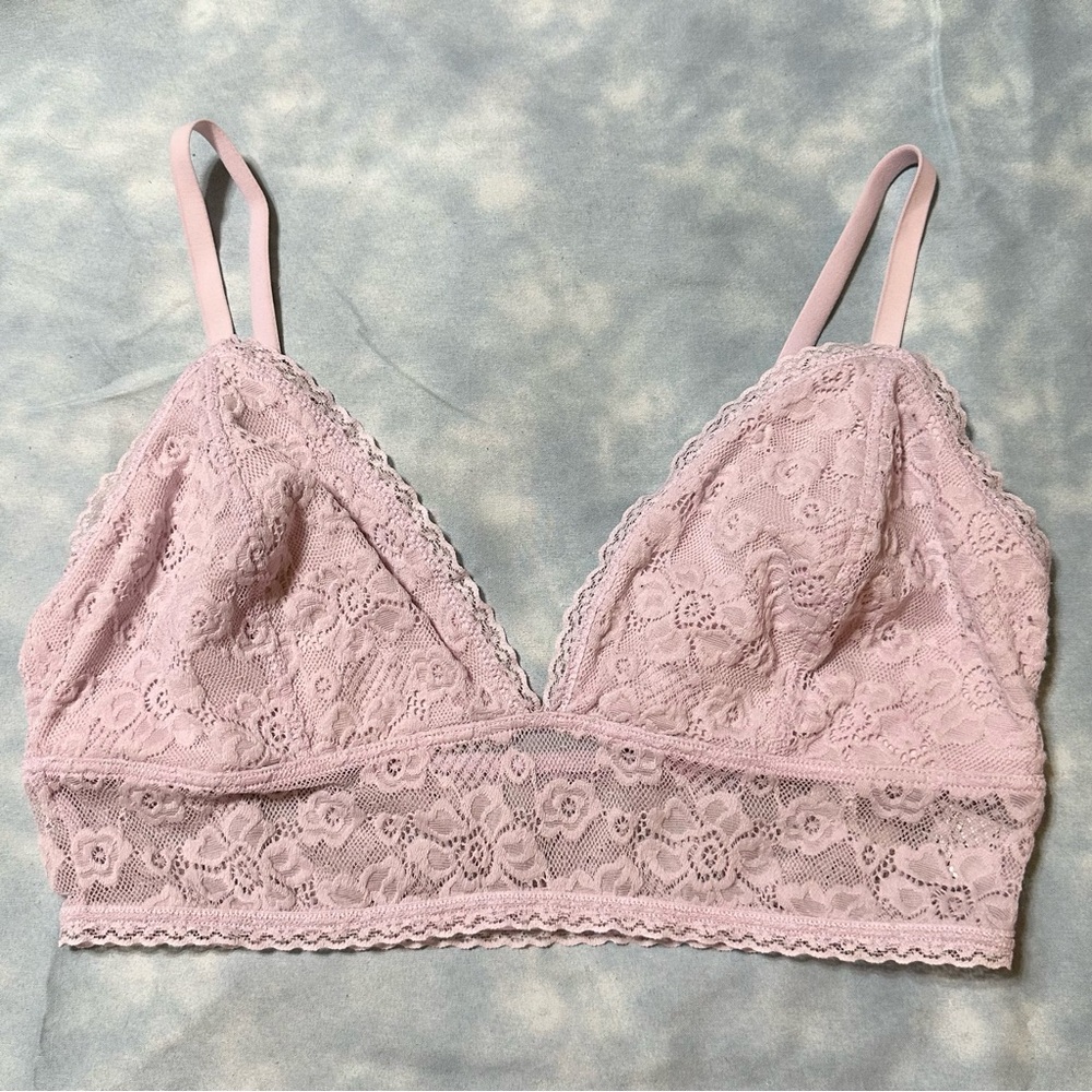 NWOT Aerie American Eagle size medium lilac purple lace bra